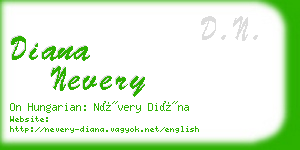 diana nevery business card